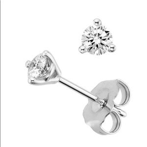 1/3 ct. Diamond Stud Earrings in 14K White Gold